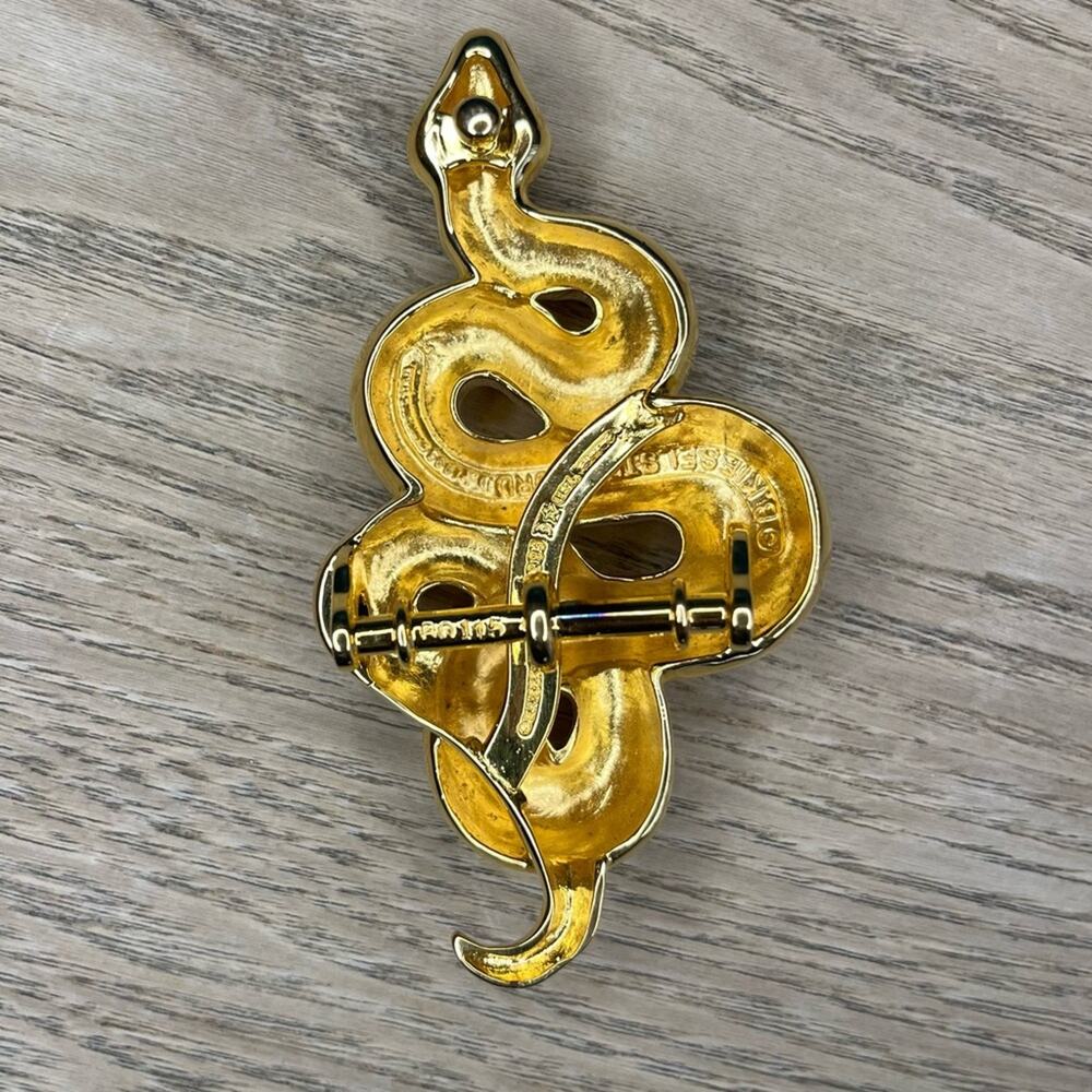 Kieselstein-Cord Snake Serpent Gold Art Bronze Buckle White Lizard Belt RARE - Picture 6 of 12